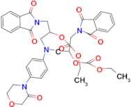 Diethyl (((4-(3-Oxomorpholino)phenyl)azanediyl)bis(1-(1,3-dioxoisoindolin-2-yl)propane-3,2-diyl)) …