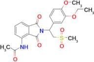 N-(2-(1-(3-ethoxy-4-methoxyphenyl)-2-(methylsulfonyl)ethyl)-1,3-dioxoisoindolin-4-yl)acetamide
