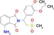 4-Amino-2-[1-(3-ethoxy-4-methoxyphenyl)-2-(methylsulfonyl)ethyl]-1H-isoindole-1,3(2H)-dione