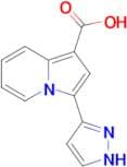 3-(1H-Pyrazol-3-yl)indolizine-1-carboxylic acid