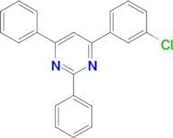 4-(3-CHLOROPHENYL)-2,6-DIPHENYLPYRIMIDINE