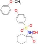 1-((4-(2-Methoxyphenoxy)phenyl)sulfonamido)cyclohexane-1-carboxylic acid