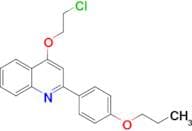 4-(2-Chloroethoxy)-2-(4-propoxyphenyl)quinoline