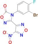 4-(3-Bromo-4-fluorophenyl)-3-(4-nitro-1,2,5-oxadiazol-3-yl)-1,2,4-oxadiazol-5(4H)-one