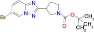 Tert-Butyl 3-(6-bromo-[1,2,4]triazolo[1,5-a]pyridin-2-yl)pyrrolidine-1-carboxylate