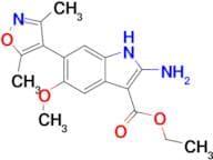 Ethyl 2-amino-6-(3,5-dimethylisoxazol-4-yl)-5-methoxy-1H-indole-3-carboxylate