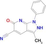 3-methyl-6-oxo-1-phenyl-1H,2H,6H-pyrazolo[3,4-b]pyridine-5-carbonitrile
