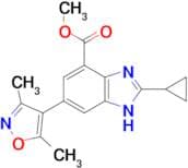 Methyl 2-cyclopropyl-6-(3,5-dimethyl-1,2-oxazol-4-yl)-1H-1,3-benzodiazole-4-carboxylate