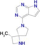 4-((3S,4R)-3-Methyl-1,6-diazaspiro[3.4]octan-6-yl)-7H-pyrrolo[2,3-d]pyrimidine