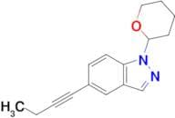 5-(but-1-yn-1-yl)-1-(tetrahydro-2H-pyran-2-yl)-1H-indazole