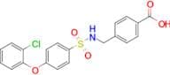 4-(((4-(2-Chlorophenoxy)phenyl)sulfonamido)methyl)benzoic acid
