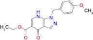 Ethyl 1-[(4-methoxyphenyl)methyl]-4-oxo-1H,4H,7H-pyrazolo[3,4-b]pyridine-5-carboxylate