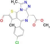 Methyl (S)-2-(4-(4-chlorophenyl)-2-formyl-3,9-dimethyl-6H-thieno[3,2-f][1,2,4]triazolo[4,3-a][1,4]…