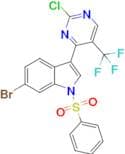 6-Bromo-3-(2-chloro-5-(trifluoromethyl)pyrimidin-4-yl)-1-(phenylsulfonyl)-1H-indole