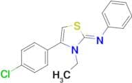 (Z)-4-(4-Chlorophenyl)-3-ethyl-N-phenylthiazol-2(3H)-imine