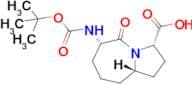 (3S,6S,9aS)-6-((tert-Butoxycarbonyl)amino)-5-oxooctahydro-1H-pyrrolo[1,2-a]azepine-3-carboxylic ac…