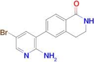6-(2-Amino-5-bromopyridin-3-yl)-3,4-dihydroisoquinolin-1(2H)-one