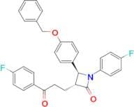 (3R,4S)-4-(4-(Benzyloxy)phenyl)-1-(4-fluorophenyl)-3-(3-(4-fluorophenyl)-3-oxopropyl)azetidin-2-one