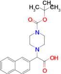 2-(4-(tert-Butoxycarbonyl)piperazin-1-yl)-2-(naphthalen-2-yl)acetic acid