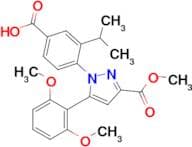4-(5-(2,6-Dimethoxyphenyl)-3-(methoxycarbonyl)-1H-pyrazol-1-yl)-3-isopropylbenzoic acid