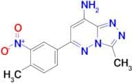 3-Methyl-6-(4-methyl-3-nitrophenyl)-[1,2,4]triazolo[4,3-b]pyridazin-8-amine