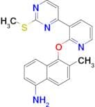 6-Methyl-5-((3-(2-(methylthio)pyrimidin-4-yl)pyridin-2-yl)oxy)naphthalen-1-amine