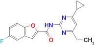 N-(4-Cyclopropyl-6-ethylpyrimidin-2-yl)-5-fluorobenzofuran-2-carboxamide
