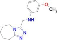 3-Methoxy-N-{5H,6H,7H,8H,9H-[1,2,4]triazolo[4,3-a]azepin-3-ylmethyl}aniline