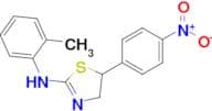 N-(2-Methylphenyl)-5-(4-nitrophenyl)-4,5-dihydro-1,3-thiazol-2-amine