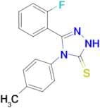 3-(2-fluorophenyl)-4-(4-methylphenyl)-4,5-dihydro-1H-1,2,4-triazole-5-thione
