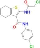 2-(2-Chloroacetamido)-N-(4-chlorophenyl)-4,5,6,7-tetrahydro-1-benzothiophene-3-carboxamide