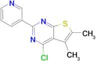 3-{4-chloro-5,6-dimethylthieno[2,3-d]pyrimidin-2-yl}pyridine