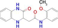 1,2,3,4-Tetrahydro-N-(2-methoxyphenyl)-3-oxo-2-quinoxalineacetamide
