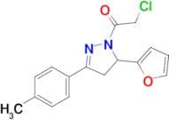 2-Chloro-1-[5-(furan-2-yl)-3-(4-methylphenyl)-4,5-dihydro-1h-pyrazol-1-yl]ethan-1-one
