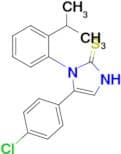 5-(4-chlorophenyl)-1-[2-(propan-2-yl)phenyl]-2,3-dihydro-1H-imidazole-2-thione