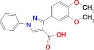 3-(3,4-Dimethoxyphenyl)-1-phenyl-1h-pyrazole-4-carboxylic acid