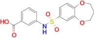 3-(3,4-Dihydro-2h-1,5-benzodioxepine-7-sulfonamido)benzoic acid