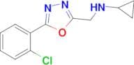 N-{[5-(2-chlorophenyl)-1,3,4-oxadiazol-2-yl]methyl}cyclopropanamine