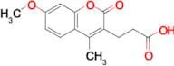 3-(7-Methoxy-4-methyl-2-oxo-2h-chromen-3-yl)propanoic acid