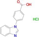 4-(1h-1,3-Benzodiazol-1-yl)benzoic acid hydrochloride