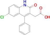 2-(6-chloro-2-oxo-4-phenyl-1,2-dihydroquinolin-3-yl)acetic acid