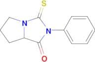 2-Phenyl-3-thioxohexahydro-1h-pyrrolo[1,2-c]imidazol-1-one
