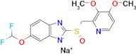 Sodium (S)-6-(difluoromethoxy)-2-(((3,4-dimethoxypyridin-2-yl)methyl)sulfinyl)benzo[d]imidazol-1-i…