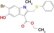 Ethyl 6-bromo-5-hydroxy-1-methyl-2-((phenylthio)methyl)-1H-Indole-3-carboxylate