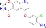 4-(4-Amino-3-chlorophenoxy)-7-methoxyquinoline-6-carboxamide
