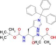 (S)-2-(2-((tert-Butoxycarbonyl)amino)-3-(1-trityl-1H-imidazol-4-yl)propanamido)-2-methylpropanoic …