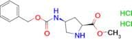 (2S,4S)-Methyl 4-(((benzyloxy)carbonyl)amino)pyrrolidine-2-carboxylate dihydrochloride