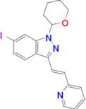 (E)-6-Iodo-3-(2-(pyridin-2-yl)vinyl)-1-(tetrahydro-2H-pyran-2-yl)-1H-indazole