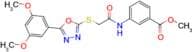 Methyl 3-(2-((5-(3,5-dimethoxyphenyl)-1,3,4-oxadiazol-2-yl)thio)acetamido)benzoate