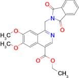Ethyl 1-((1,3-dioxoisoindolin-2-yl)methyl)-6,7-dimethoxyisoquinoline-4-carboxylate